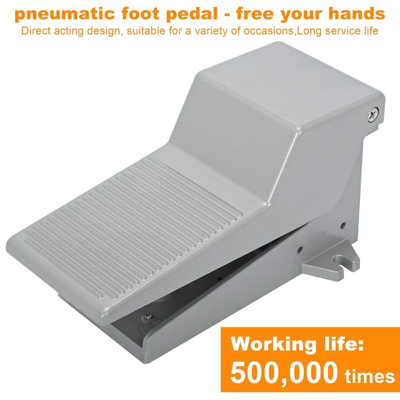 AIWFL Pneumatic Foot Pedal Valve 4F210-08G 1/4" NPT Nonslip Momentary 2 Position 5 Way Pressure Control Foot Air Switch Foot Switch - Image 5